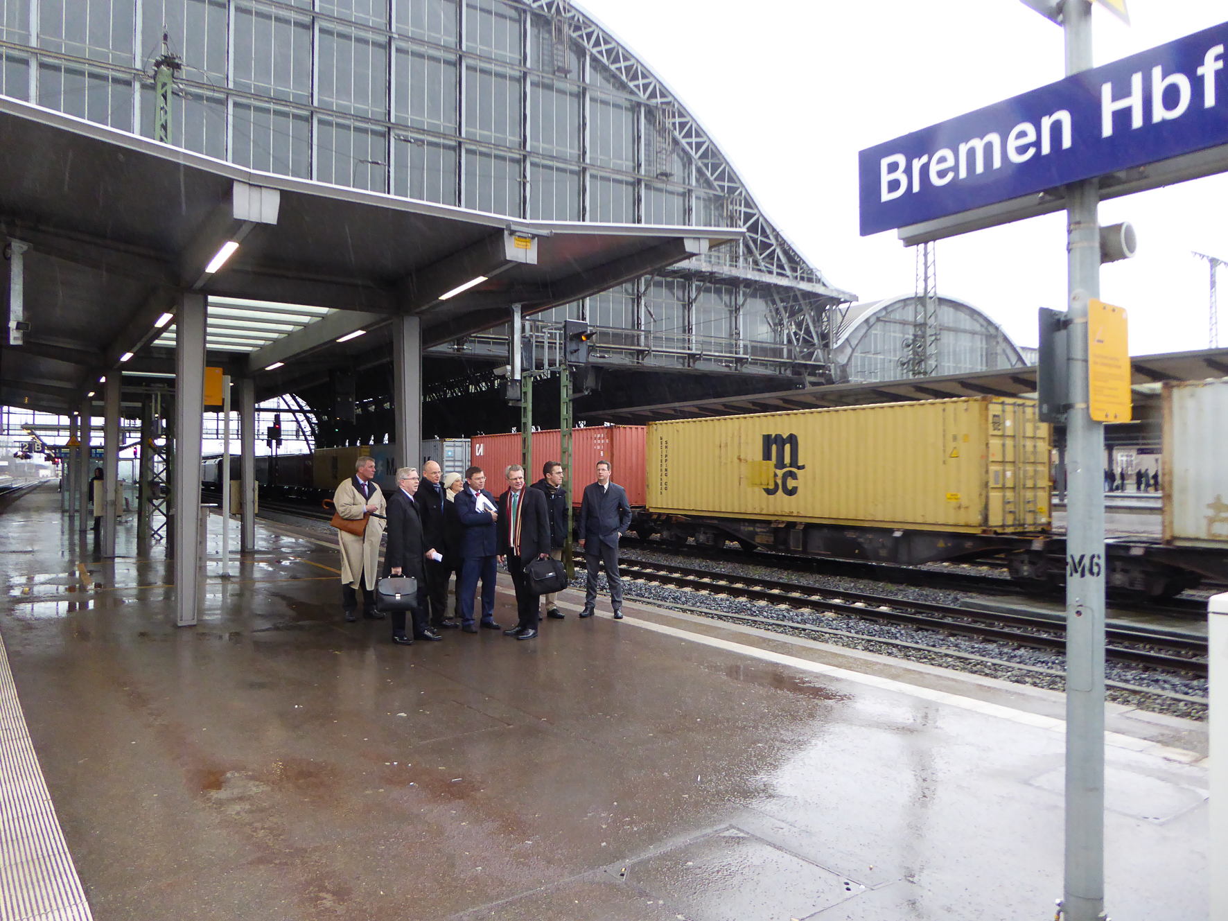 EU-Koordinator Pat Cox besucht Bremen und die bremischen Häfen
