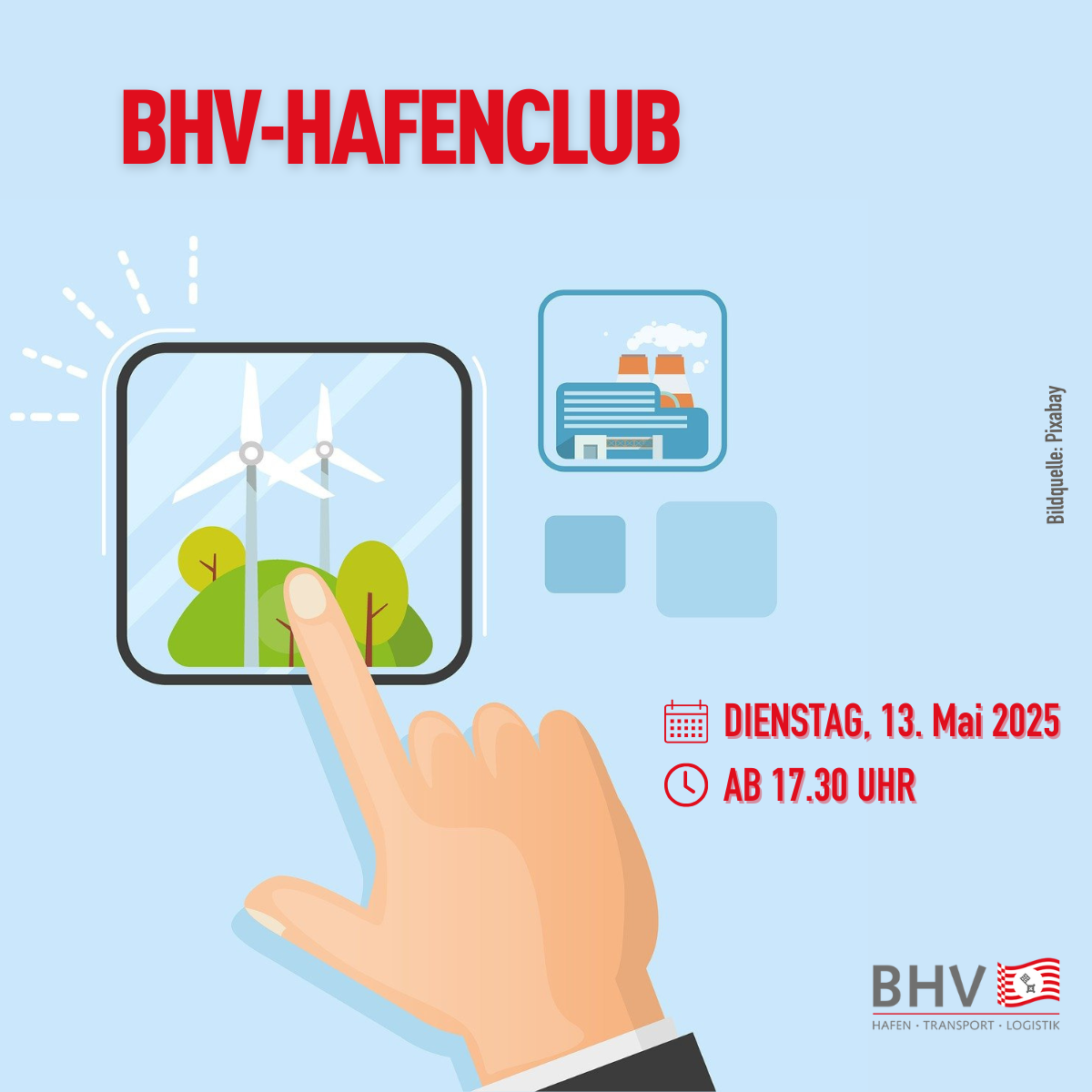 BREMER PROJEKTE ZU ALTERNATIVEN ENERGIETRÄGERN – DER BHV-HAFENCLUB IM MAI