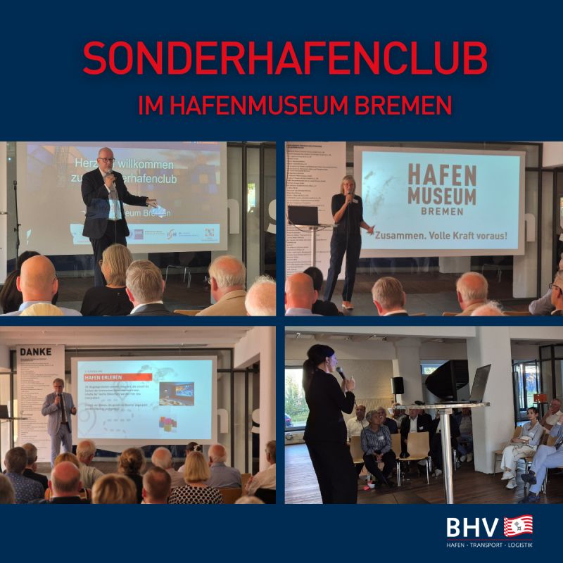 SONDERHAFENCLUB IM HAFENMUSEUM BREMEN – ZUSAMMEN. VOLLE KRAFT VORAUS