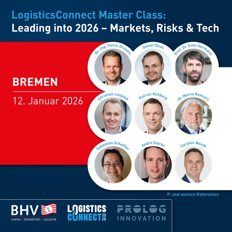 JETZT ANMELDEN! LOGISTICS CONNECT MASTERCLASS „LEADING INTO 2026“